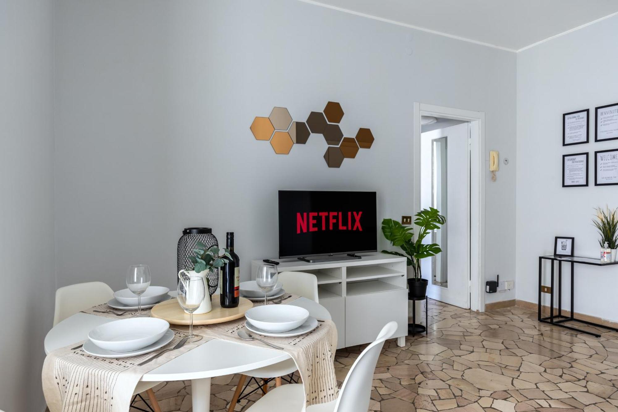8 Min Dalla Metro Casa Elegante Con Netflix E Wifi Мілан Екстер'єр фото
